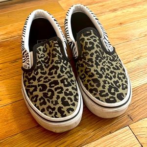 Van slides zebra & leopard